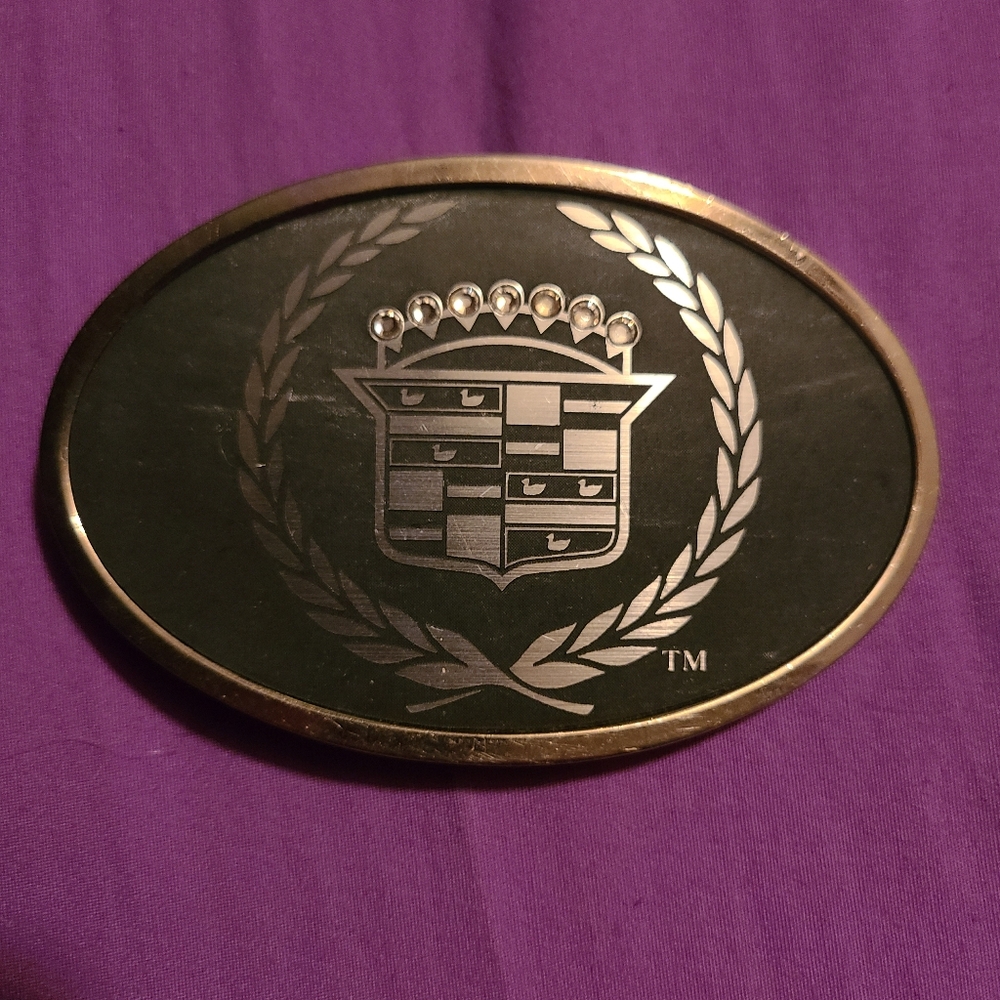 Cadillac Belt Buckle Buckle Down GM Official Licensed Vintage Caddy